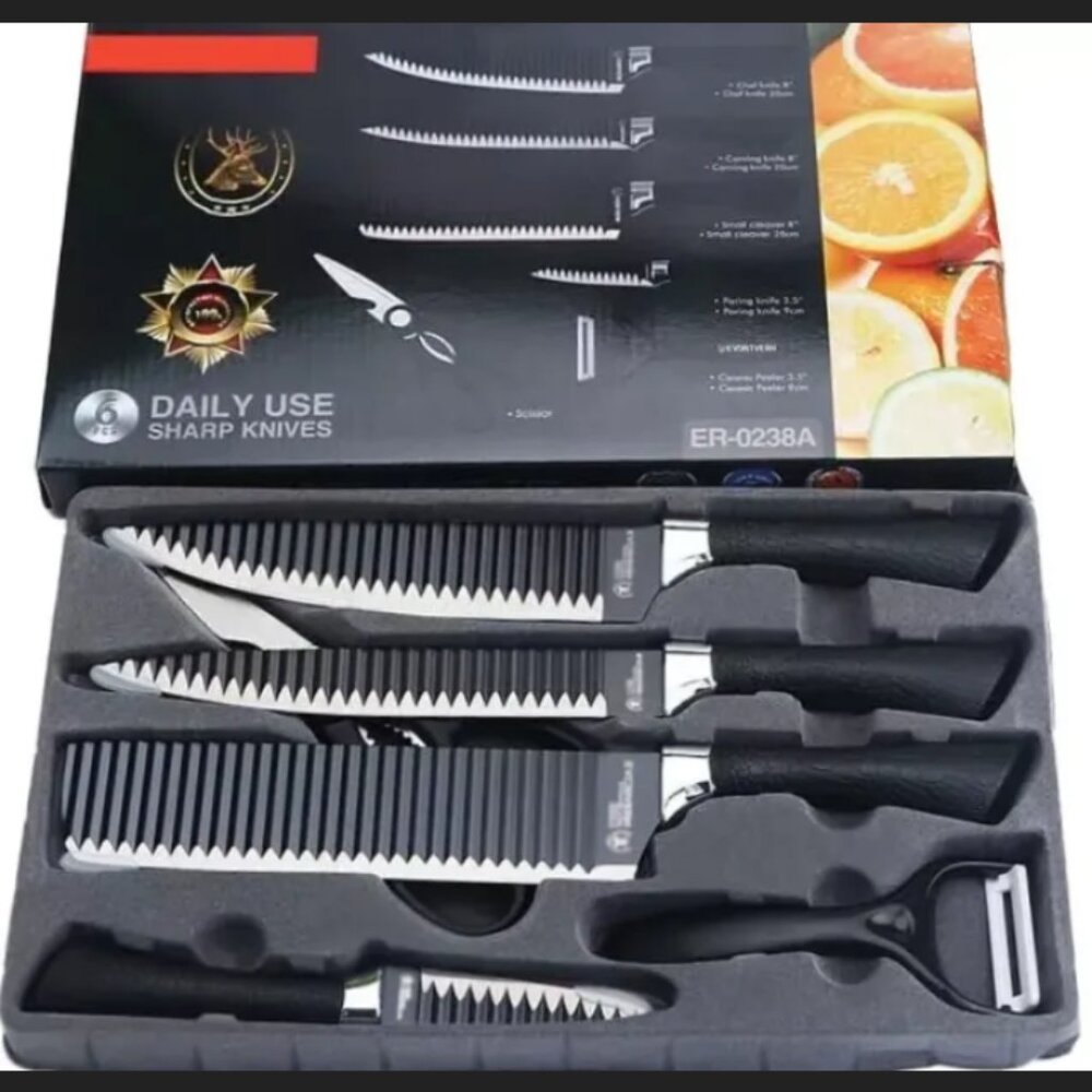 Sharp kitchen knives
